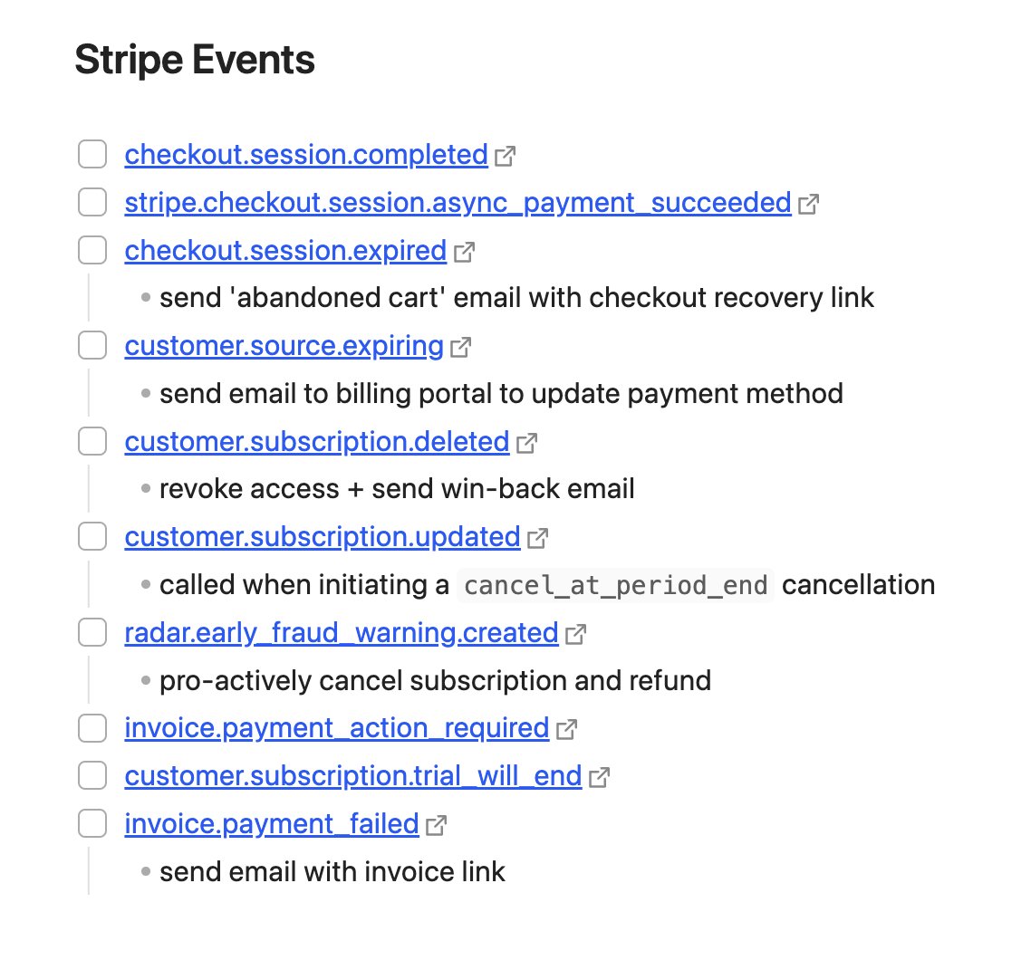 Stripe Events