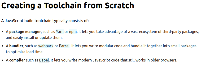 React Toolchain from Scratch