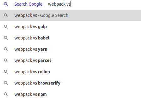 Webpack Vs